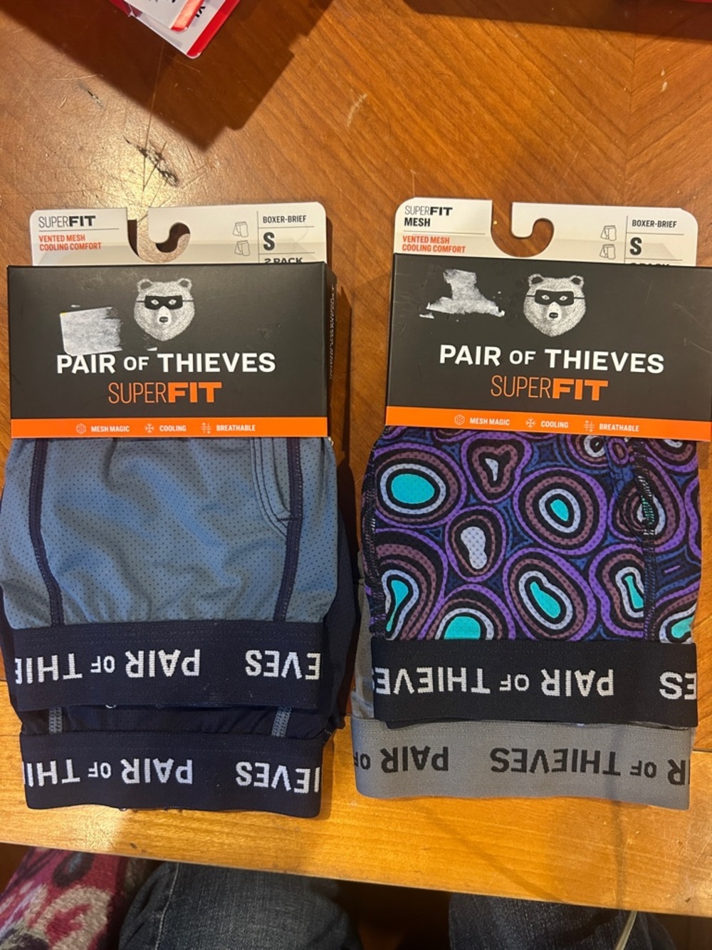 New Pair Of Theives Super Fit Mesh Magic Boxer Brief Size Small 2 packages